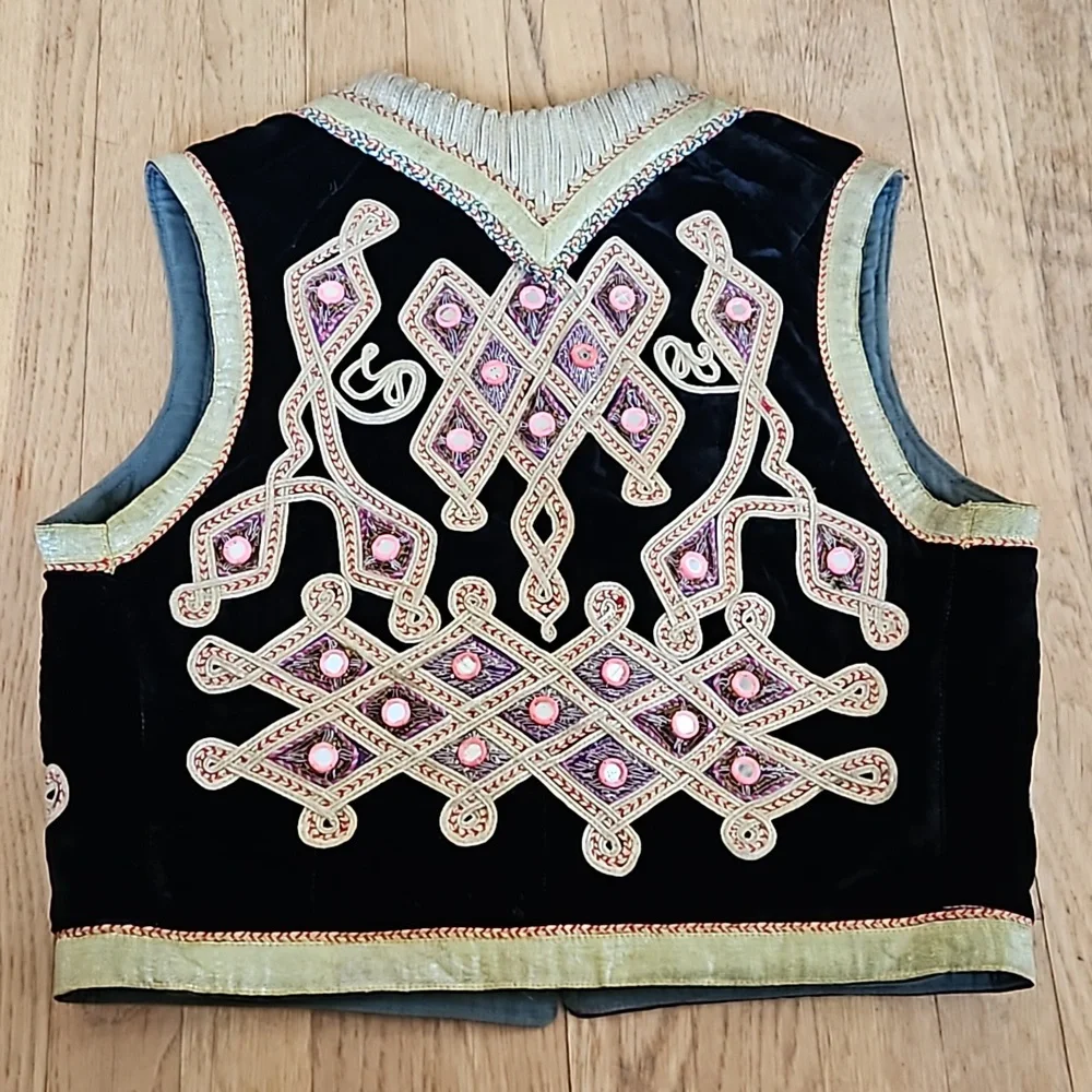 Vintage Ottoman velvet rock n roll vest
